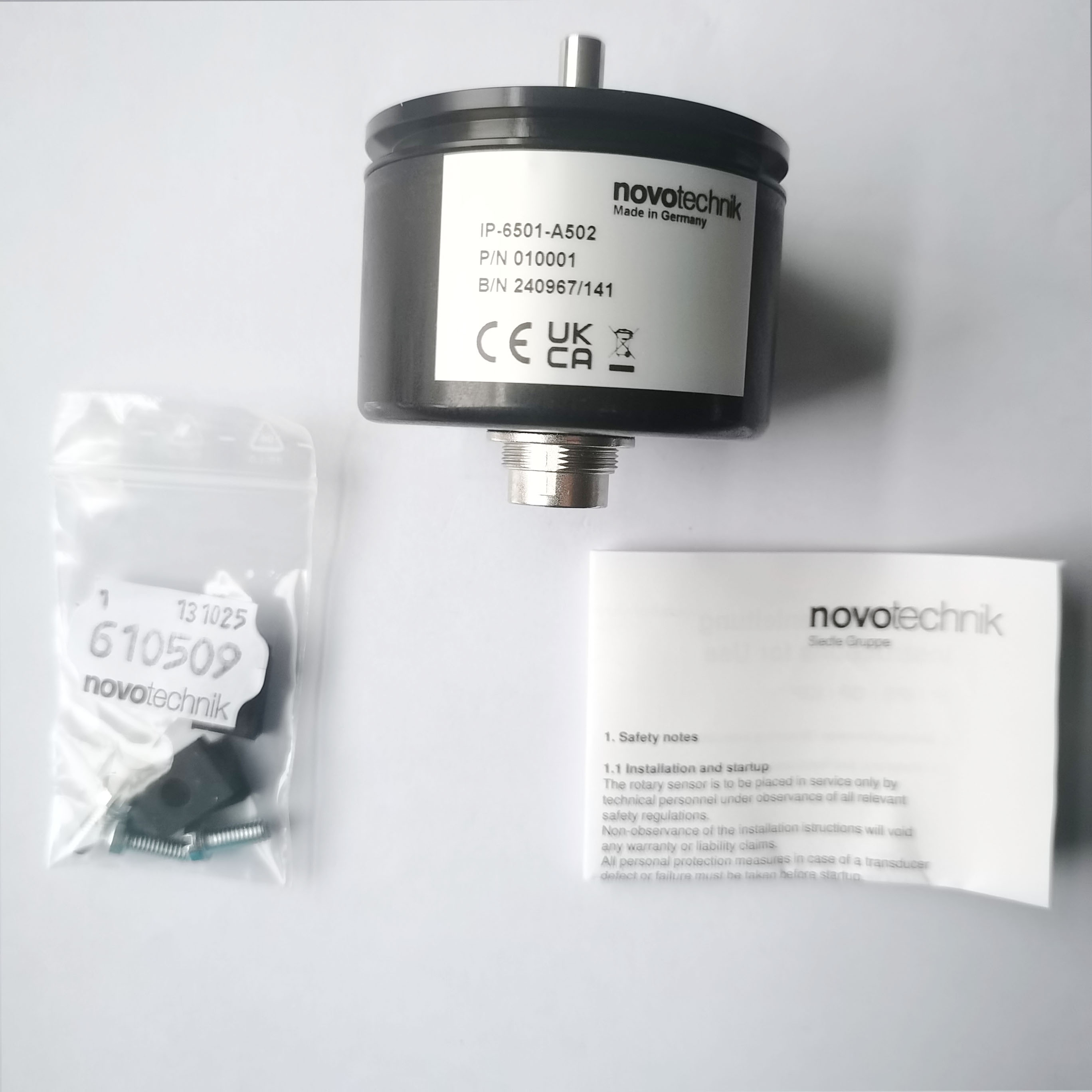 德国novotechnik IP-6501-A502 角度传感器 诺我