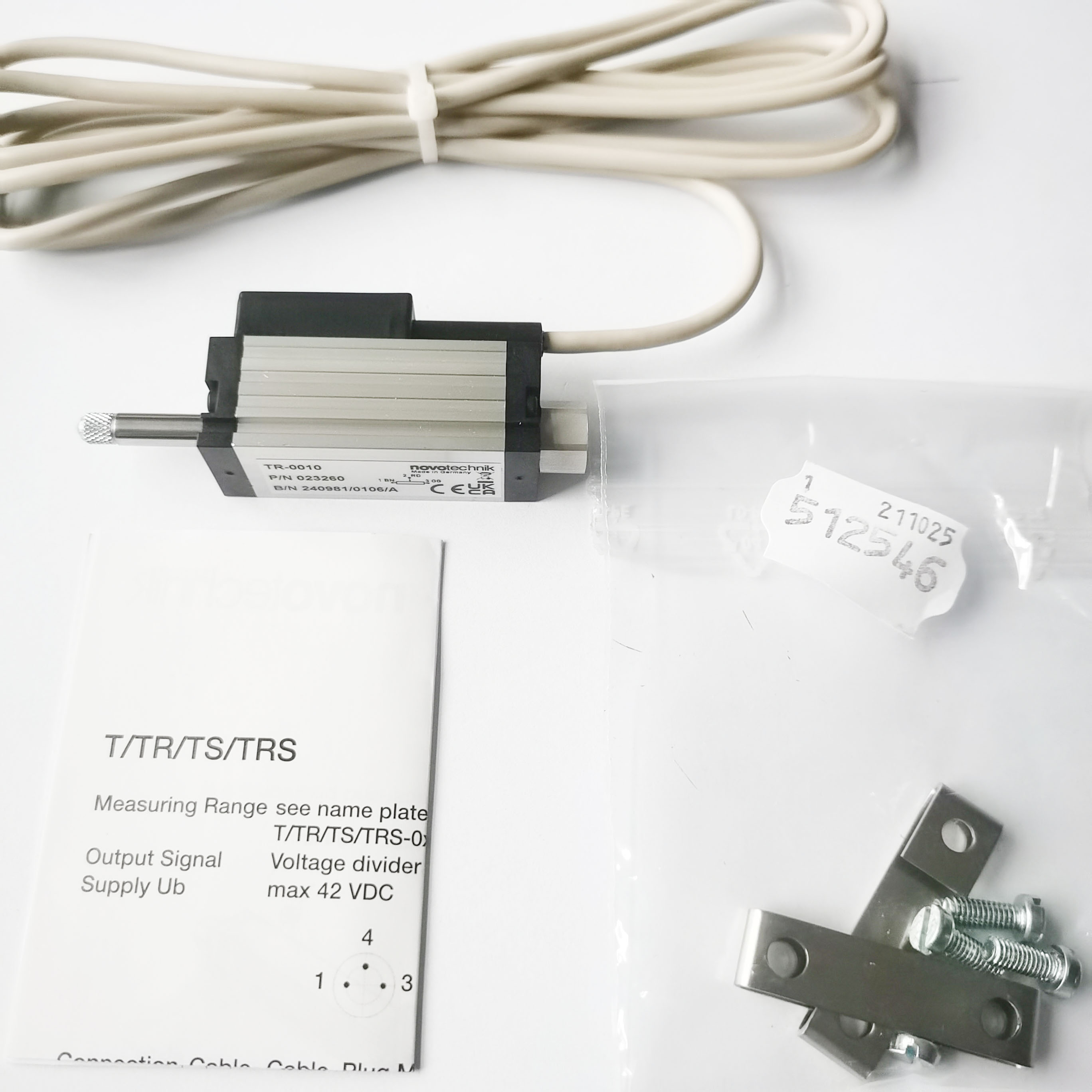 德国novotechnik TR-0010 直线位移传感器 电子尺 诺我