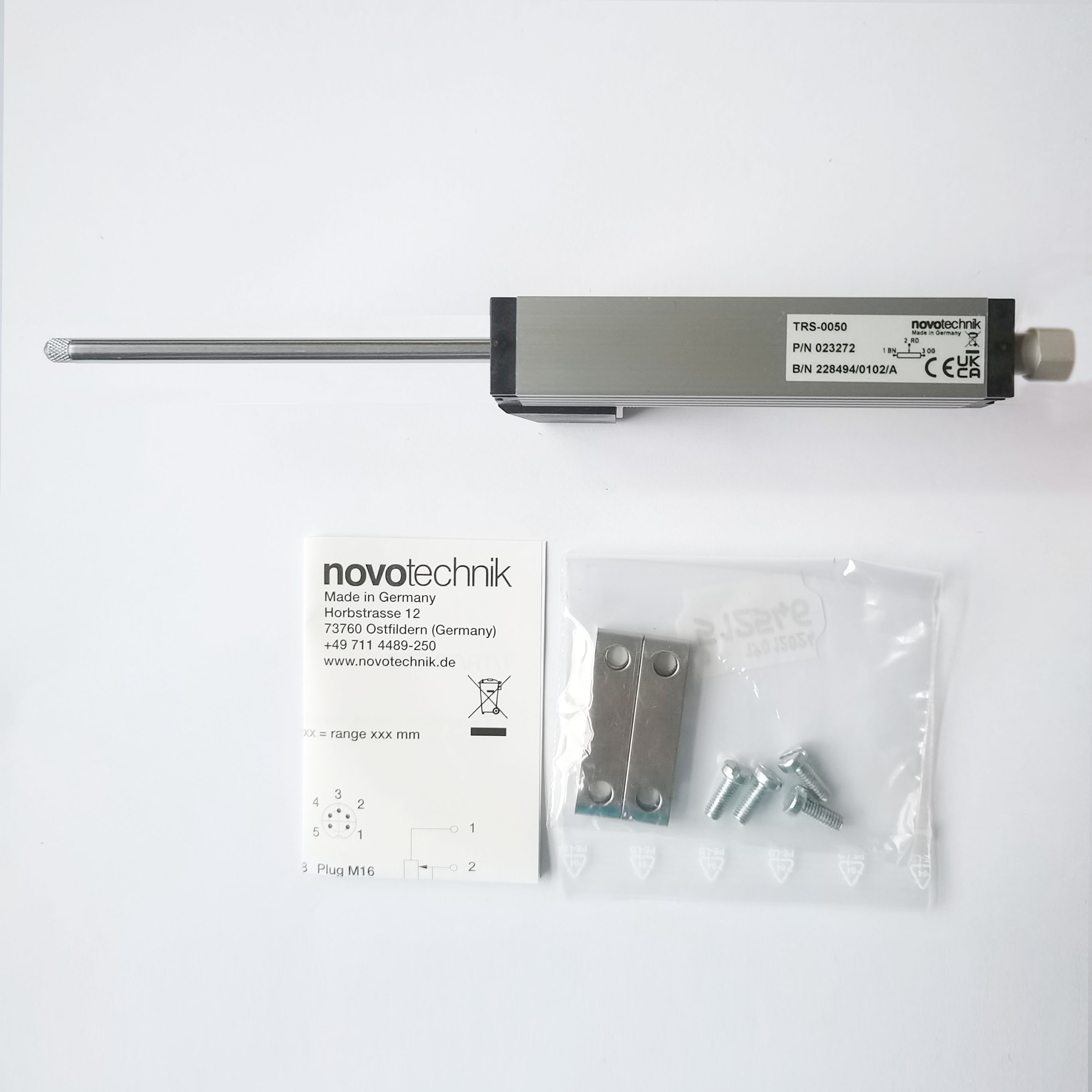 德国novotechnik TRS-0050 直线位移传感器 电子尺 诺我