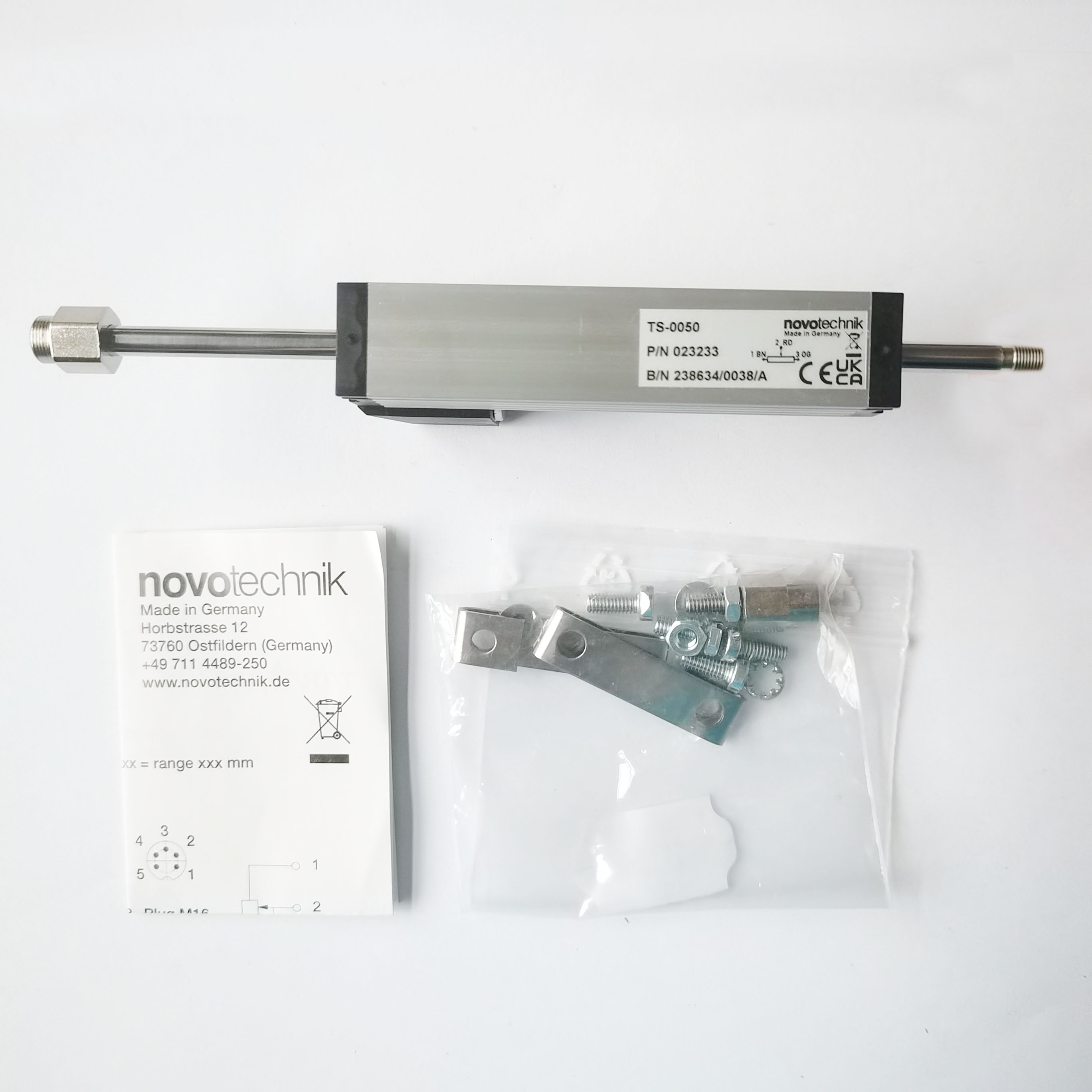德国novotechnik TS-0050 直线位移传感器 电子尺 诺我